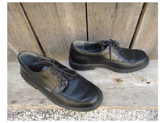 Autre Marque Derbies Mephisto in pelle nera uomo Nero - vista 2