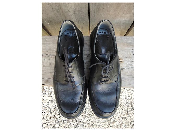 Autre Marque Derbies Mephisto in pelle nera uomo Nero - vista 3