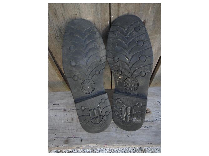 Autre Marque Derbies Mephisto in pelle nera uomo Nero - vista 4