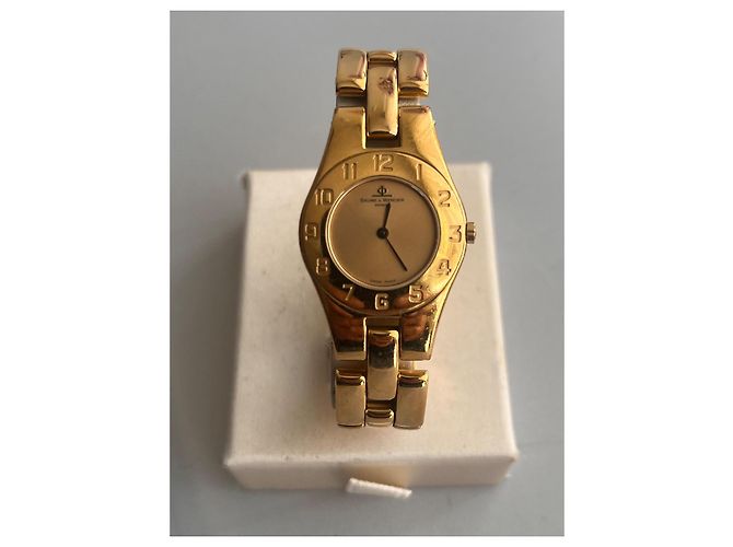 Baume & Mercier Linea Uhr goldplattiert Golden - vista 2