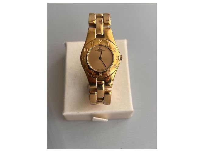 Baume & Mercier Linea Uhr goldplattiert Golden - vista 3