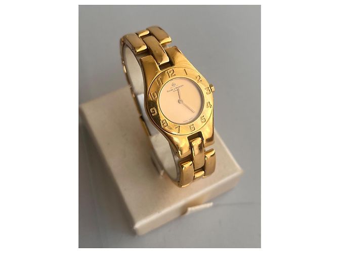 Baume & Mercier Linea Uhr goldplattiert Golden - vista 4