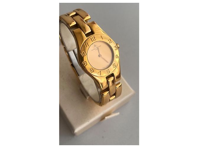 Baume & Mercier Linea Uhr goldplattiert Golden - vista 5