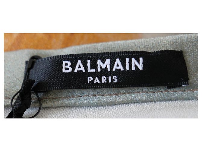 Balmain Sky Print Satin Mini Kleid Mehrfarben - Ansicht 6