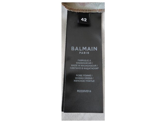 Balmain Sky Print Satin Mini Kleid Mehrfarben - Ansicht 8