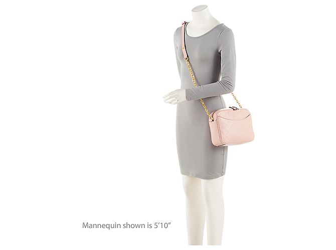 Borsa a tracolla in pelle Chevron Alexa Stitch di Tory Burch Rosa - vista 5