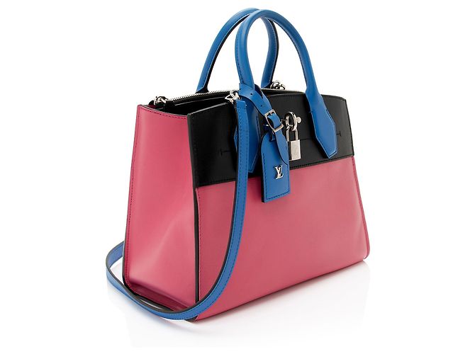 Tote City Steamer PM in Taurillon Louis Vuitton Nero - vista 2