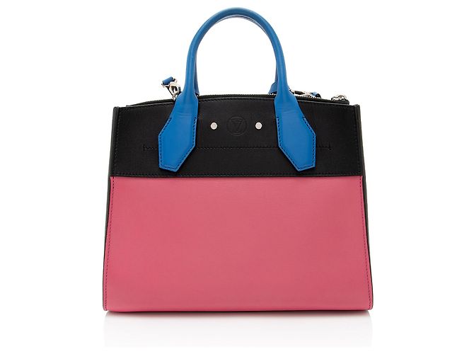 Tote City Steamer PM in Taurillon Louis Vuitton Nero - vista 3