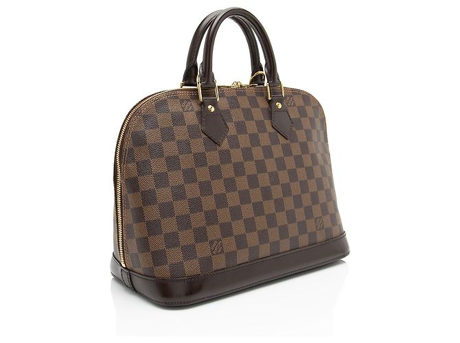 Louis Vuitton Damier Ebene Alma PM Handtasche Braun - Ansicht 2