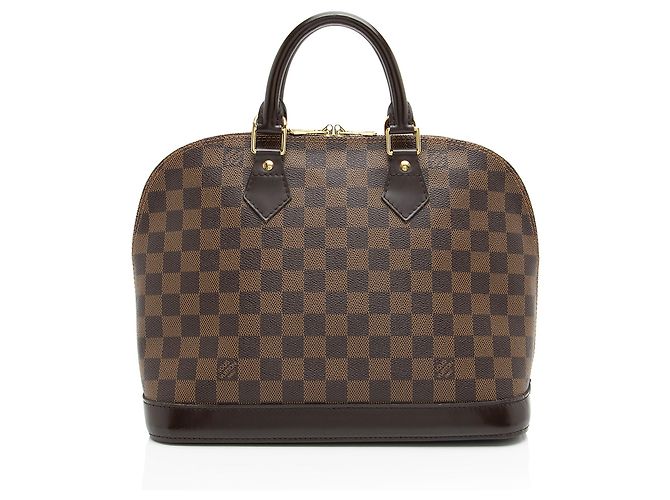 Louis Vuitton Damier Ebene Alma PM Handtasche Braun - Ansicht 3