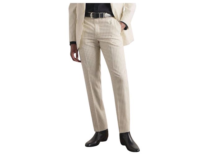 Céline Pantaloni a righe in lana Celine - vista 2