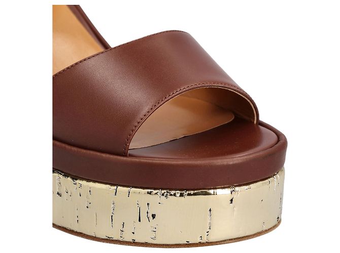 Chloé Odina Leather Sandals - view 4