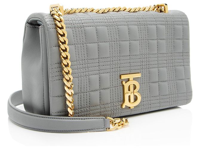 Borsa a tracolla piccola TB Lola in agnello trapuntato Burberry - vista 2