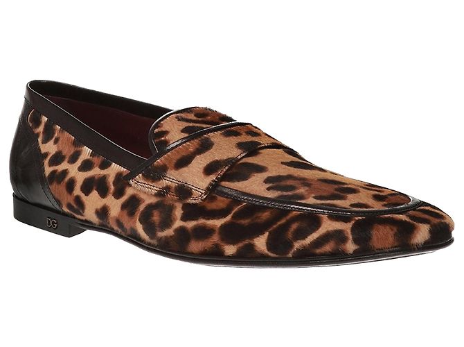 Mocassini in pelo di pony con stampa leopardata Dolce & Gabbana - vista 2