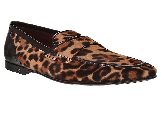 Mocassini in pelo di pony con stampa leopardata Dolce & Gabbana - vista 2