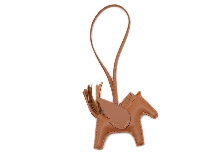 Handtaschenanhänger Hermès Rodeo Pegasus PM Braun - Ansicht 2