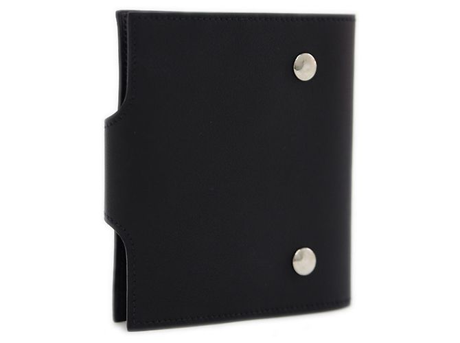 Hermès Funda de cuaderno Hermes Ulysse PM en cuero Swift Negro - vista 2