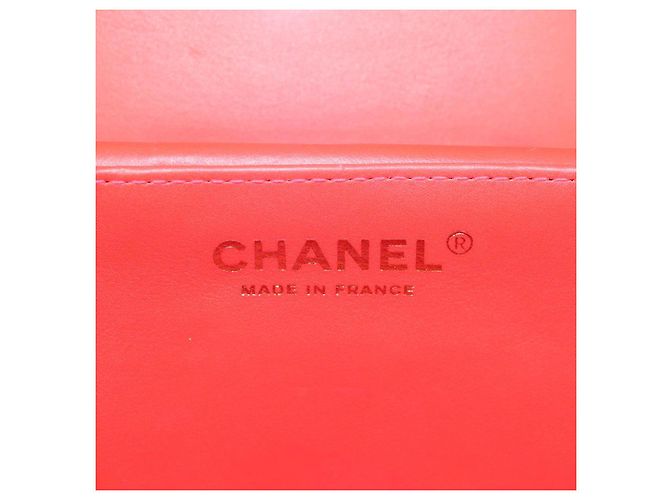 Vanity CHANEL Pochette Matelassé Smalto Rosa Oro CC Auth 123518M D'oro - vista 18