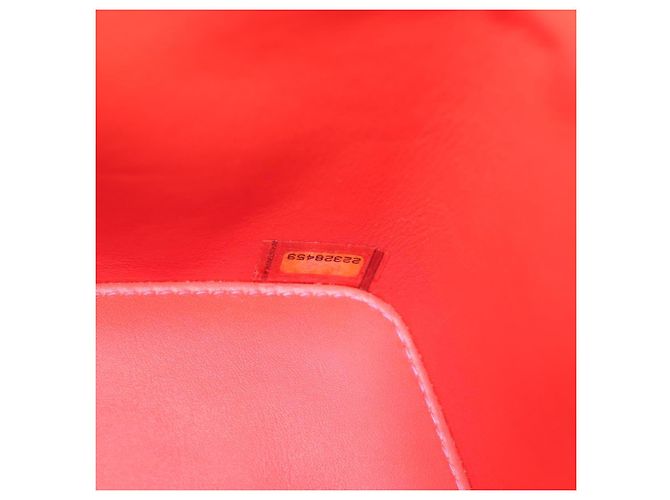 Vanity CHANEL Pochette Matelassé Smalto Rosa Oro CC Auth 123518M D'oro - vista 22