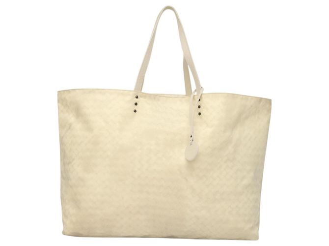 BOTTEGA VENETA Tote Bag Nylon White Auth hk2820 - view 2
