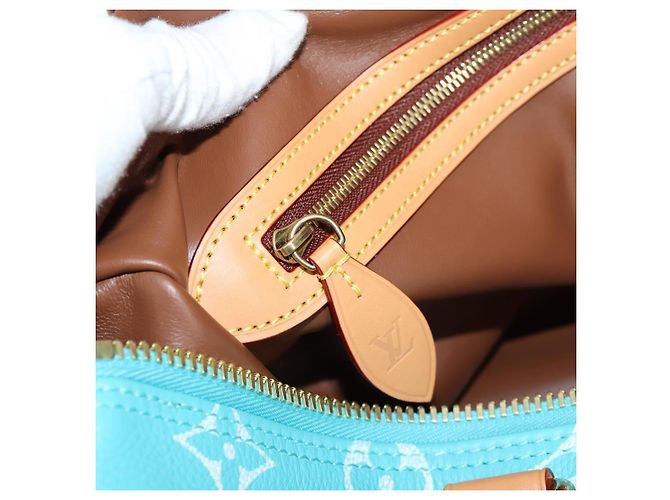 LOUIS VUITTON Speedy P9 Bandoliera 40 Borsa Blu Turchese M11563 Auth 115230SM Monogramma - vista 25