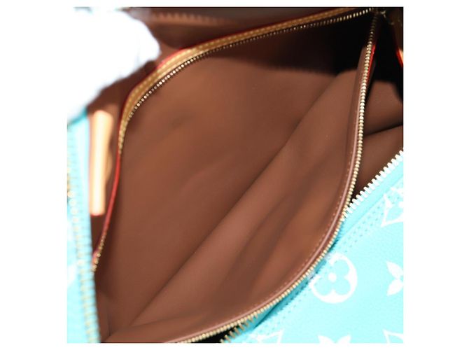 LOUIS VUITTON Speedy P9 Bandoliera 40 Borsa Blu Turchese M11563 Auth 115230SM Monogramma - vista 26