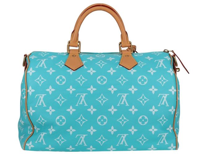LOUIS VUITTON Speedy P9 Bandoliera 40 Borsa Blu Turchese M11563 Auth 115230SM Monogramma - vista 3