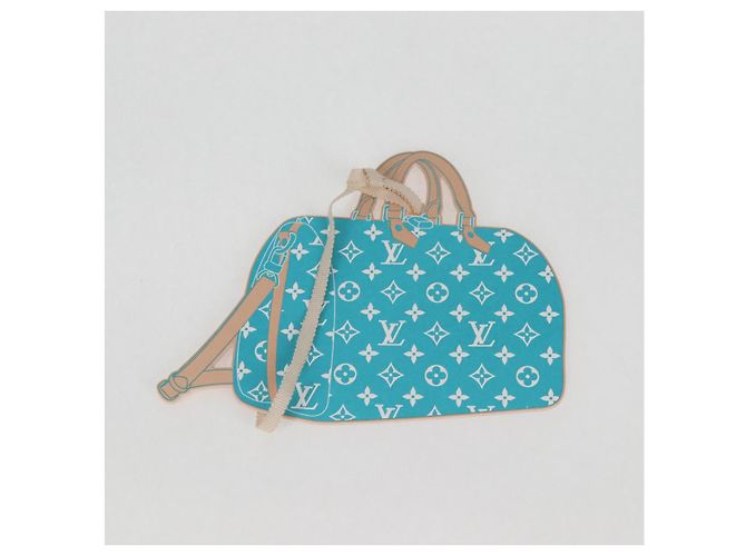 LOUIS VUITTON Speedy P9 Bandoliera 40 Borsa Blu Turchese M11563 Auth 115230SM Monogramma - vista 33