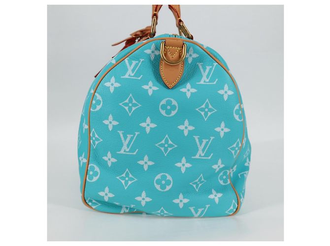 LOUIS VUITTON Speedy P9 Bandoliera 40 Borsa Blu Turchese M11563 Auth 115230SM Monogramma - vista 4