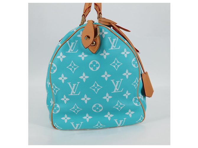 LOUIS VUITTON Speedy P9 Bandoliera 40 Borsa Blu Turchese M11563 Auth 115230SM Monogramma - vista 5