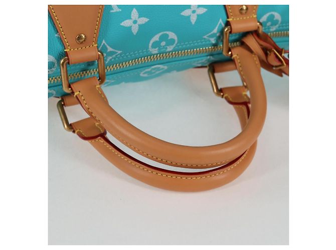 LOUIS VUITTON Speedy P9 Bandoliera 40 Borsa Blu Turchese M11563 Auth 115230SM Monogramma - vista 8