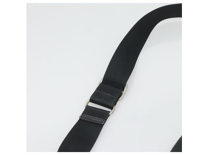 Borsa a spalla PRADA in nylon nero argento autentica bs26590 - vista 8