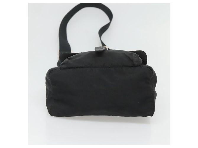 Borsa a spalla PRADA in nylon nero argento autentica bs26590 - vista 9