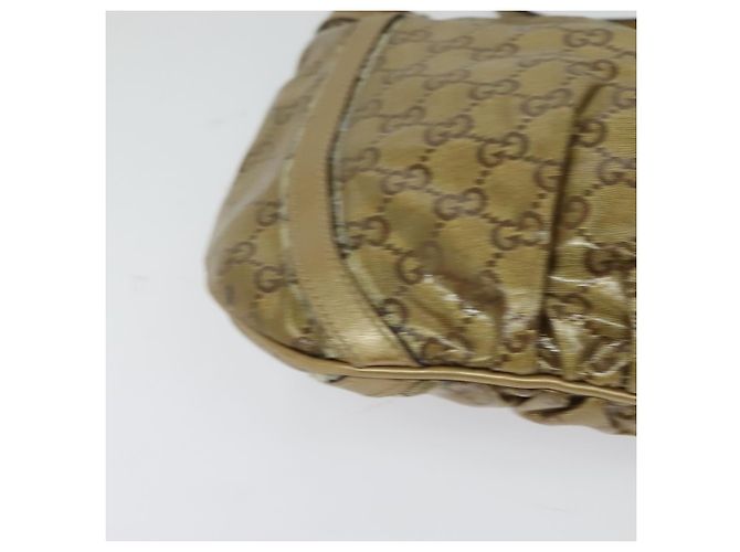 GUCCI GG Borsa a Spalla in Cristallo Oro 203257 Auth hk2846 D'oro - vista 10