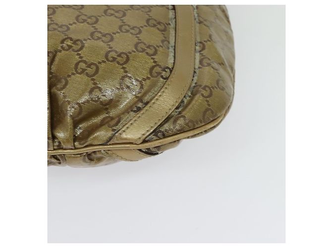 GUCCI GG Borsa a Spalla in Cristallo Oro 203257 Auth hk2846 D'oro - vista 11