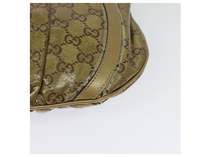 GUCCI GG Borsa a Spalla in Cristallo Oro 203257 Auth hk2846 D'oro - vista 13