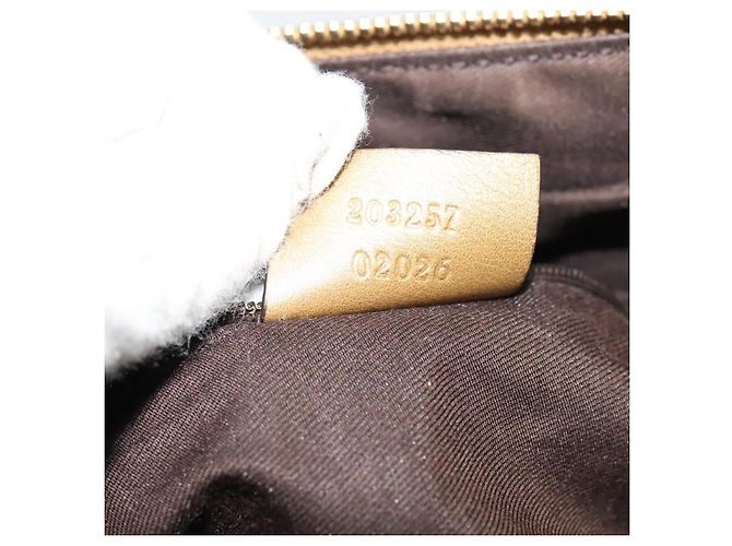 GUCCI GG Borsa a Spalla in Cristallo Oro 203257 Auth hk2846 D'oro - vista 20