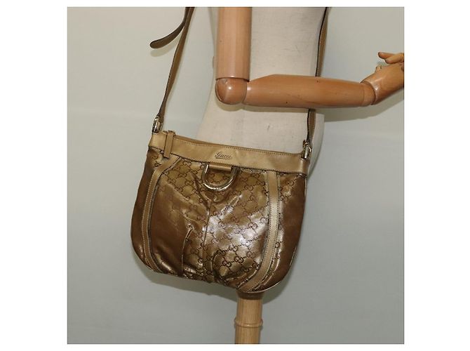 GUCCI GG Borsa a Spalla in Cristallo Oro 203257 Auth hk2846 D'oro - vista 21