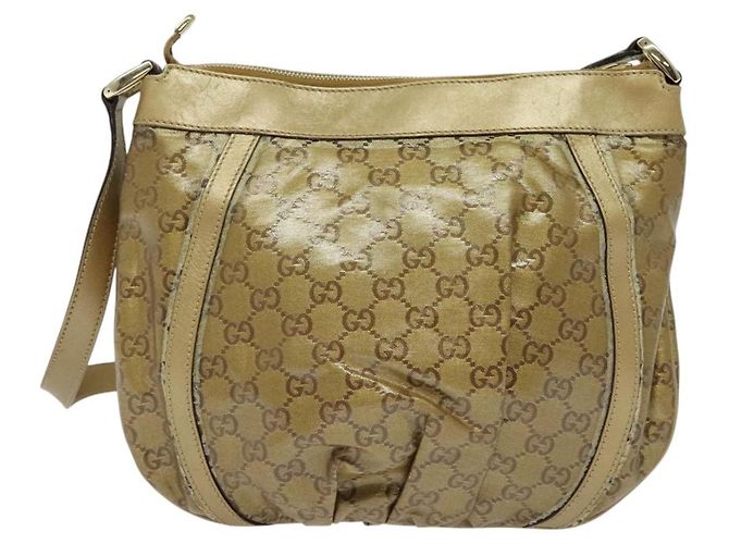 GUCCI GG Borsa a Spalla in Cristallo Oro 203257 Auth hk2846 D'oro - vista 3