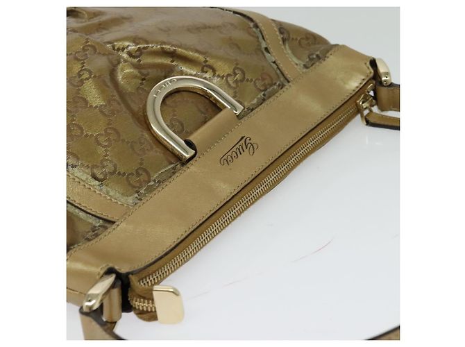 GUCCI GG Borsa a Spalla in Cristallo Oro 203257 Auth hk2846 D'oro - vista 6