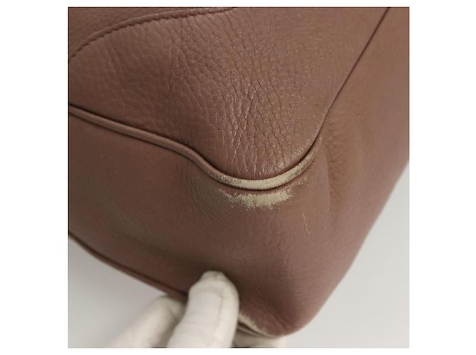 Borsa a mano in pelle GUCCI Bamboo 2 vie Rosa Oro 282345 Auth ep9020 - vista 10