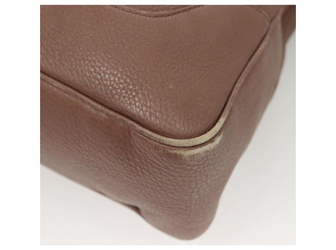 Borsa a mano in pelle GUCCI Bamboo 2 vie Rosa Oro 282345 Auth ep9020 - vista 13