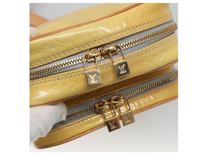 LOUIS VUITTON Monogram Vernis Wooster Borsa a spalla Grigia M91036 LV Auth ep9271 Grigio - vista 14