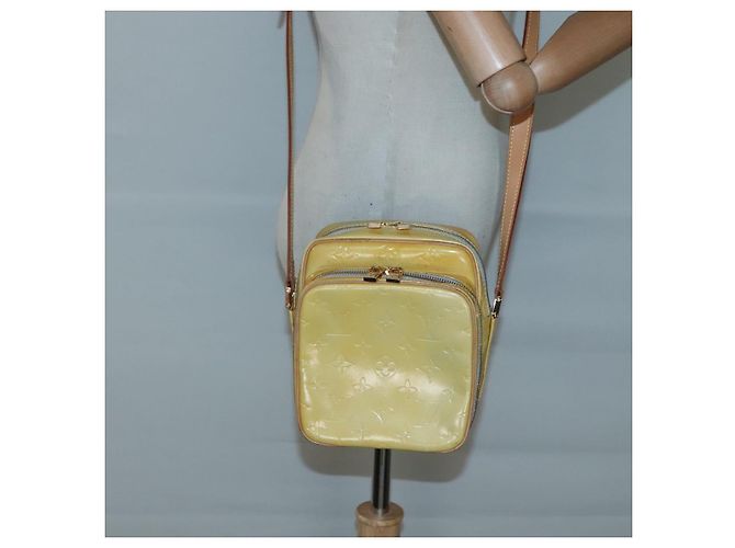 LOUIS VUITTON Monogram Vernis Wooster Borsa a spalla Grigia M91036 LV Auth ep9271 Grigio - vista 21