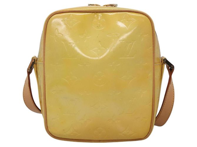 LOUIS VUITTON Monogram Vernis Wooster Borsa a spalla Grigia M91036 LV Auth ep9271 Grigio - vista 3