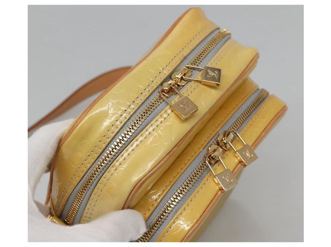 LOUIS VUITTON Monogram Vernis Wooster Borsa a spalla Grigia M91036 LV Auth ep9271 Grigio - vista 6