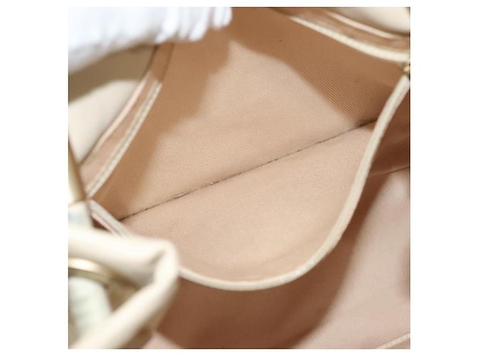 CHANEL Borsa Tote Camelia Pelle Beige CC Auth 128453 - vista 21