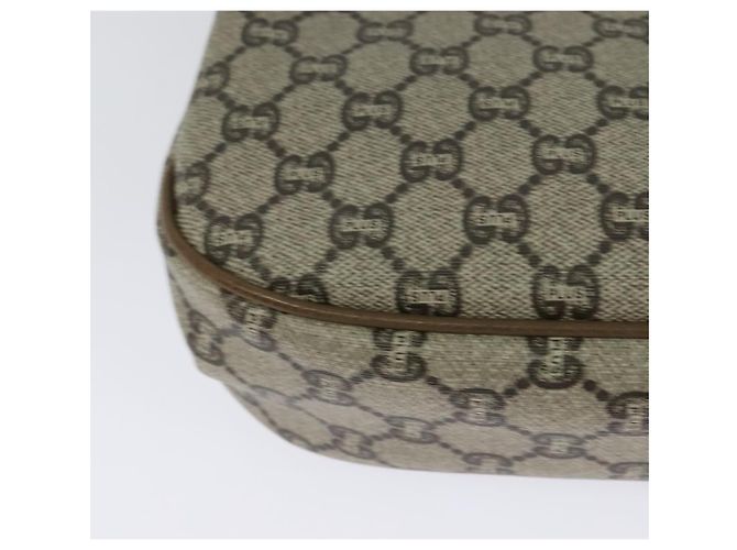 Borsa a spalla GUCCI GG Plus Supreme PVC Beige Oro Auth ep9232 D'oro - vista 12