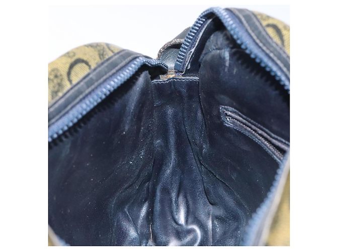 Céline Borsa a Spalla CELINE C Sulky PVC Blu Navy Oro Auth 127311 D'oro - vista 19