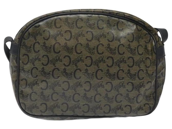 Céline Borsa a Spalla CELINE C Sulky PVC Blu Navy Oro Auth 127311 D'oro - vista 3